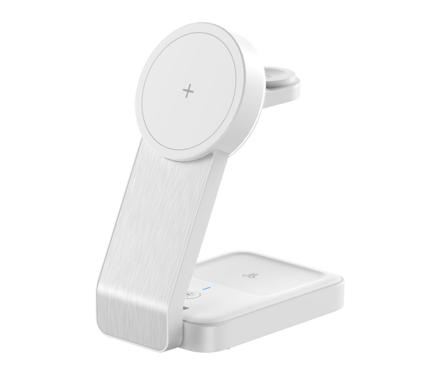 Silver Monkey Alu MagCharger Qi2 3in1 biała - 1328386 - zdjęcie 2
